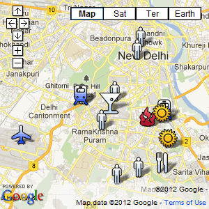 click for our interactive map of Delhi / New Delhi