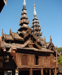 An old monastery gives some idea of Bagan's lost wooden palaces
